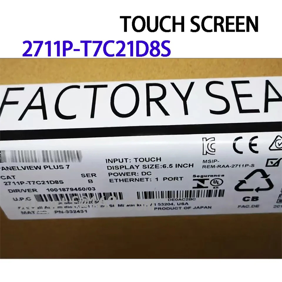 패널 뷰 플러스 7 터치 스크린 6.5 인치 2711P-T7C21D8S 시리즈 2711PT7C21D 8S 신