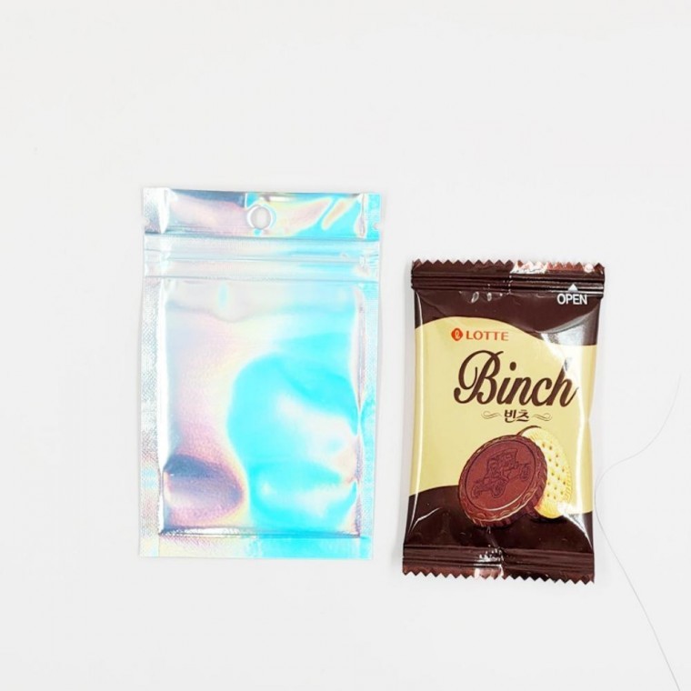 도모아 은박지퍼백 포장지퍼백 선물포장지퍼백 선물지퍼백 소분봉투 비닐지퍼백 포장용 지퍼백 7cm X 10cm - 상품 이미지