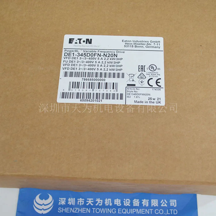 미국 이튼 ETN 가변 주파수 스타터 DE1-345D0FN-N20N 에이전트