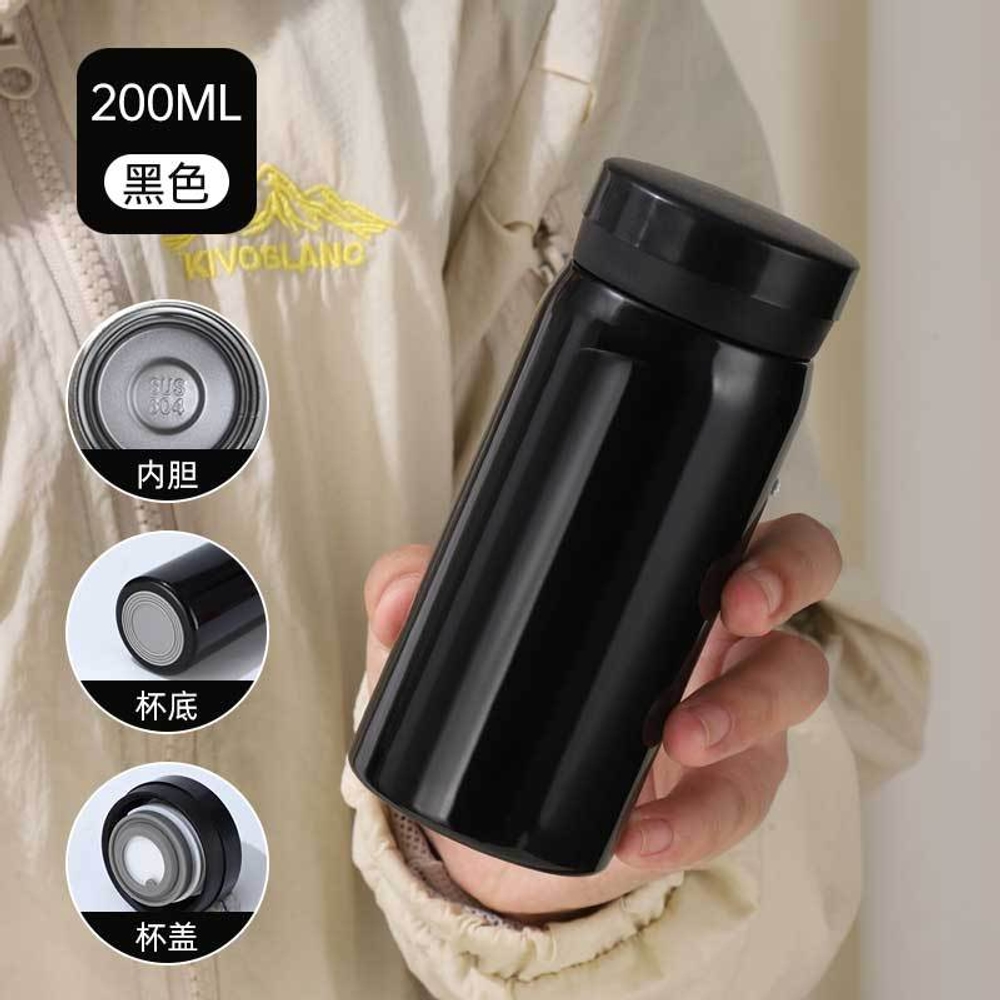 미니 보온 물병 200ml 300ml 304 스테인리스 스틸 휴대용 야외 빨간색 200ml 200ml 이미지 7