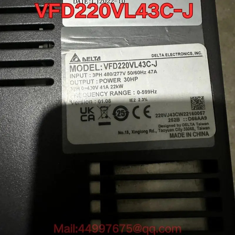 리퍼 VFD220VL43C-J 유전기 서보 드라이브 기능 리퍼가 정상
