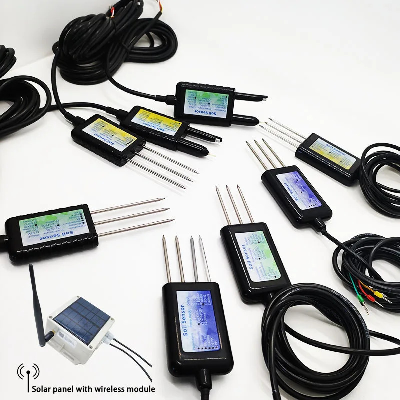 IoT LORA LORAWAN RS485 모드토양 NPK EC 전도도 온도 수분 PH 센서 농업CE 7 in 1