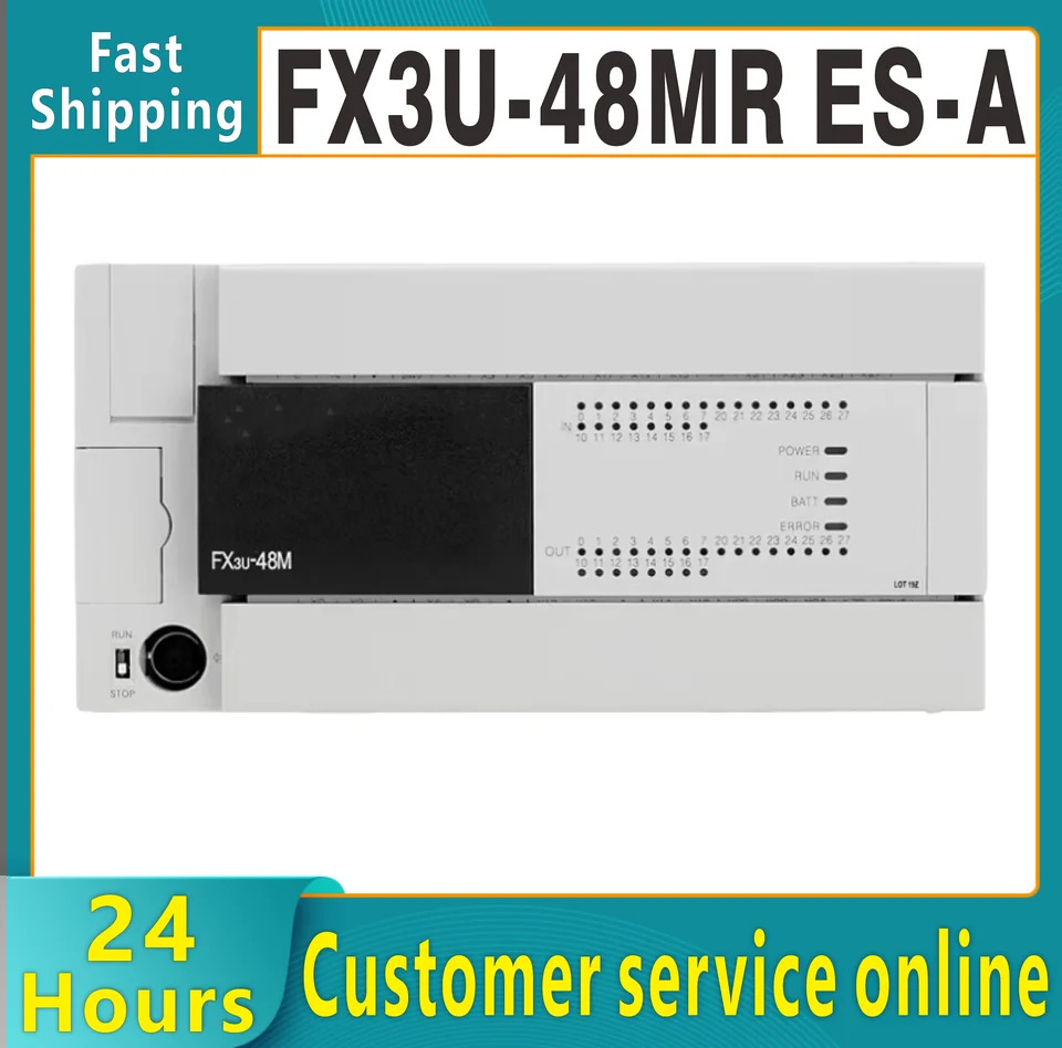 PLC 컨트롤러 FX3U-48MR ES-A FX3U-64MT FX3U-64MR 프로그래밍 가능제어 카드 16MT 32MT 64MT MR 신