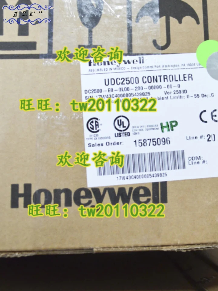 물리적 DC2500-E0-0L00-200-00000-00-0 하니웰 온도 조절 UDC2500
