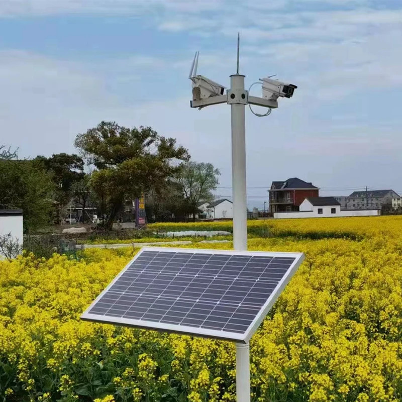 야외 모노 실리콘 태양광 패널 MPPT 충전 컨트롤러 스마트 기상 관측소 DC 12V 시스템 200W