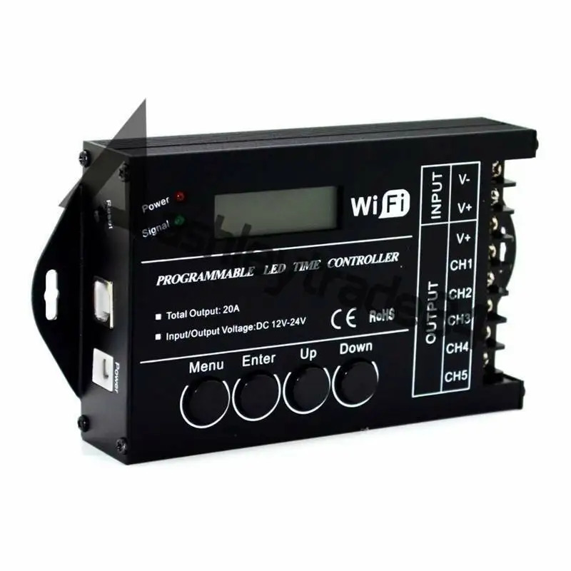 DC12-24V 와이파이 연결 시프로그래밍 LED 컨트롤러 조명5CH TC421