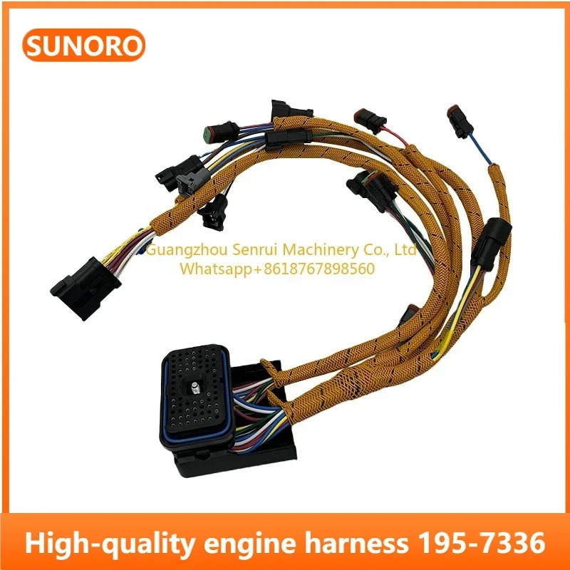 SUNORO 굴삭기 엔진 하네스 195-7336 1957336 CAT C7 C9 325C E325C 3126B E329D