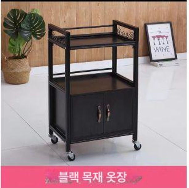수납 선반 이동식트레이 미용웨건 다용도 미용실카트 이동식카트 이동식트롤리 업소용 - 상세 이미지 4