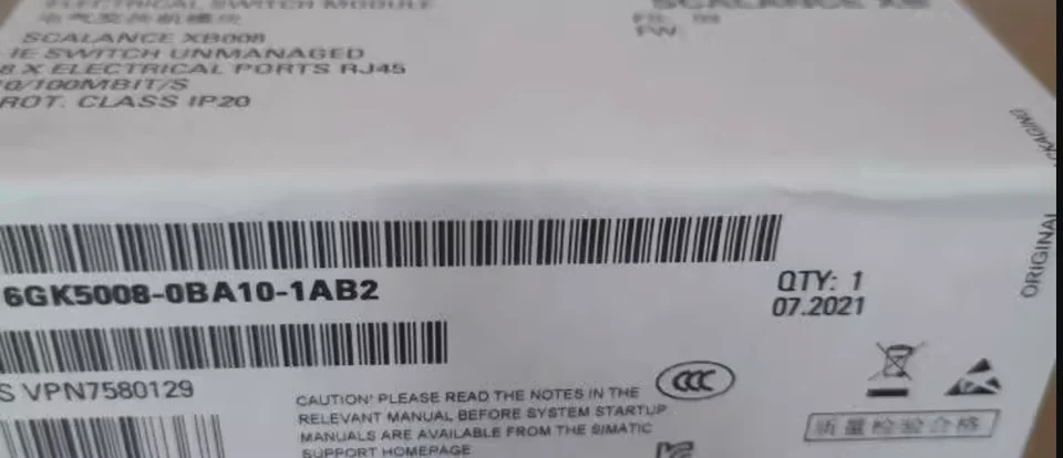 6GK5008-0BA10-1AB2 6ES7134-6GF00-0AA1 6ED1052-1MD08-0BA1 1SBL237001R1300