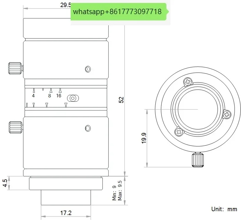 MVL-HF5024M-10MP 1000만 화소 1/1.850mm 산업렌즈 C 포트
