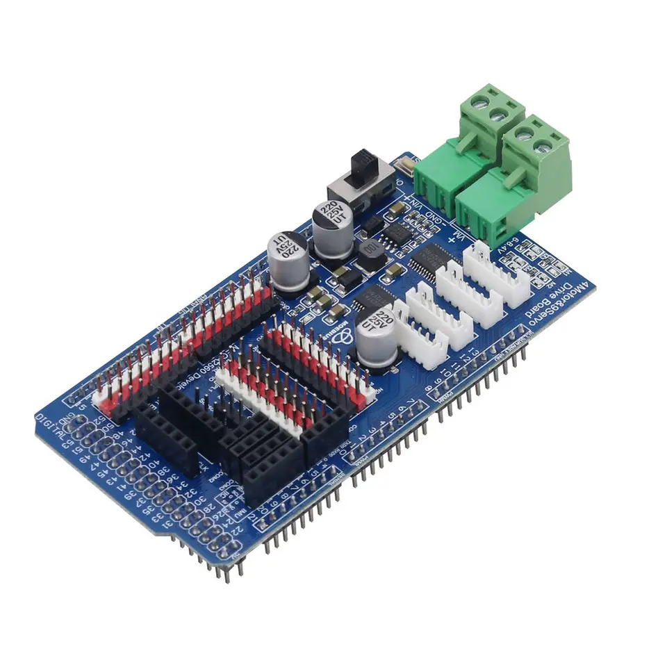 MEGA2560 메카넘 휠DC 모터 드라이버 보드 암 확장보드 4-CH