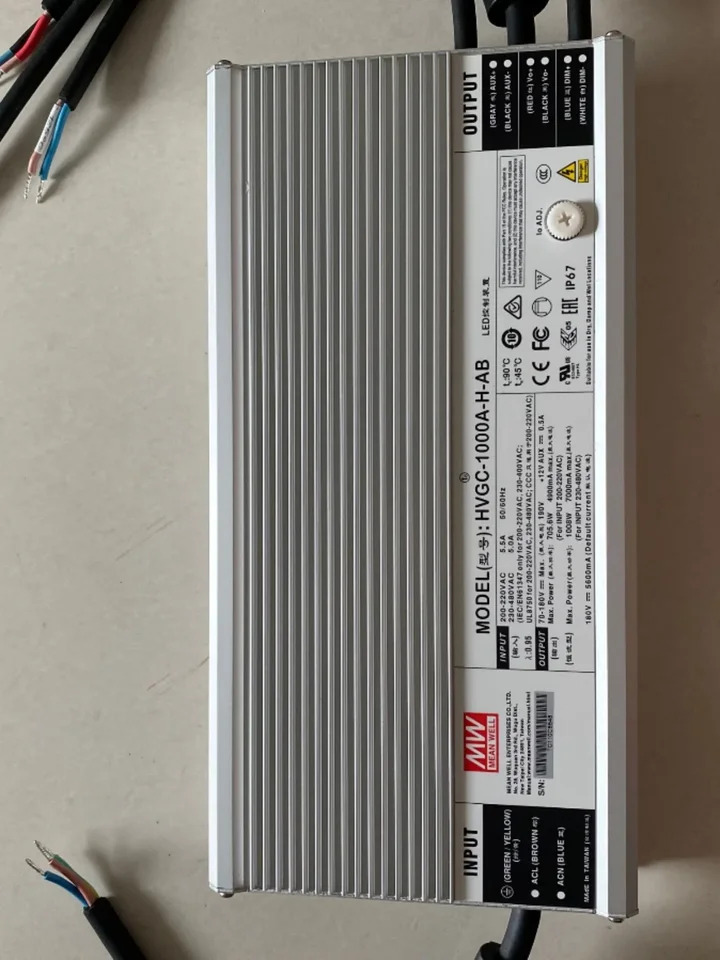 Mingwei 전원공급장치 HVGC-1000-M L H-AB 650W 정전력 LED 드라이버 3 1 디밍