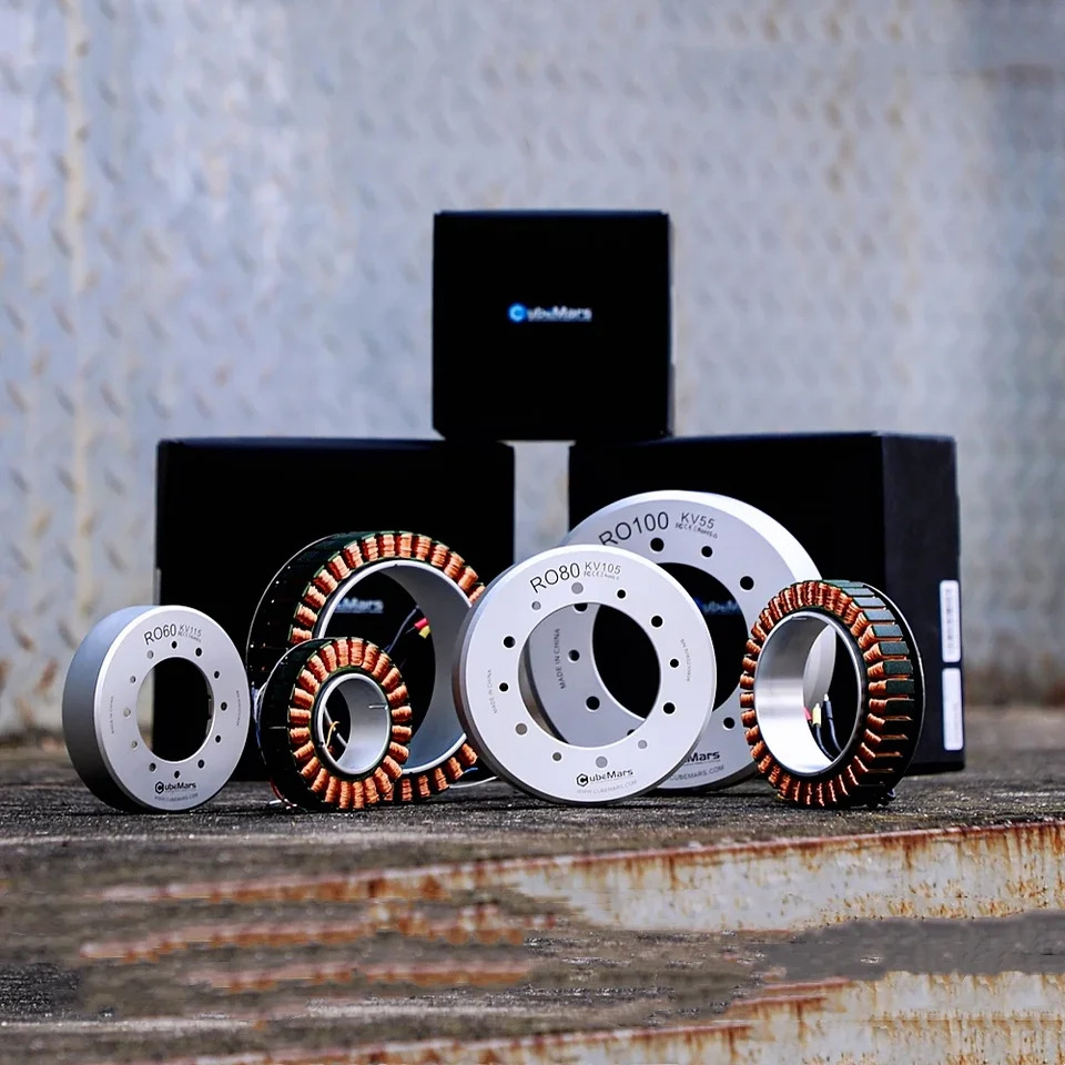 T-MOTOR 브러시리스 허브 조인트 모터 인코더 BLDC AGV 서보모터 RO100 KV55