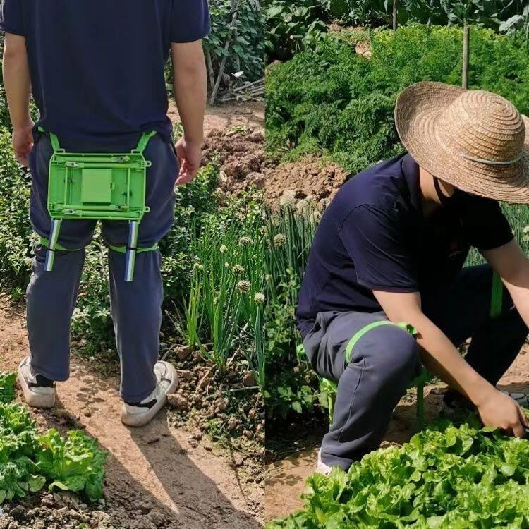밭일 농사의자 비닐하우스 딸기 고추 수확 휴대용 다용도 농업 작업 대형 - 상세 이미지 2