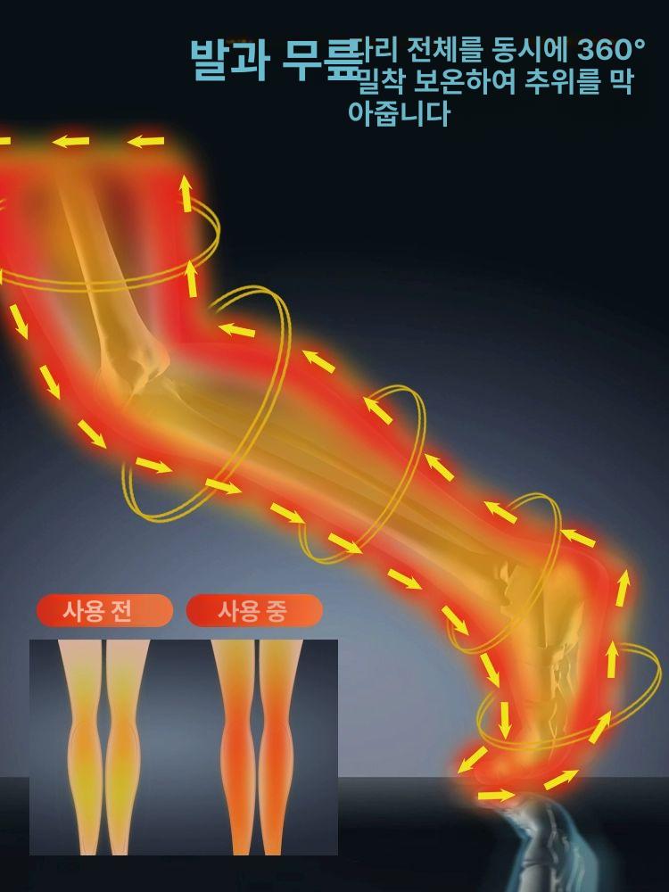 종아리 다리 온열 마사지기 공기압 붓기제거 하체 찜질 무선 발바닥 부츠 - 상세 이미지 4