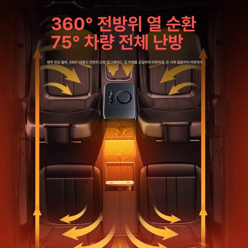 차량용 PTC 가열 온풍기 시거잭 난방기 트럭 데스크탑 책상용 에너지 절약 히터 - 상세 이미지 4