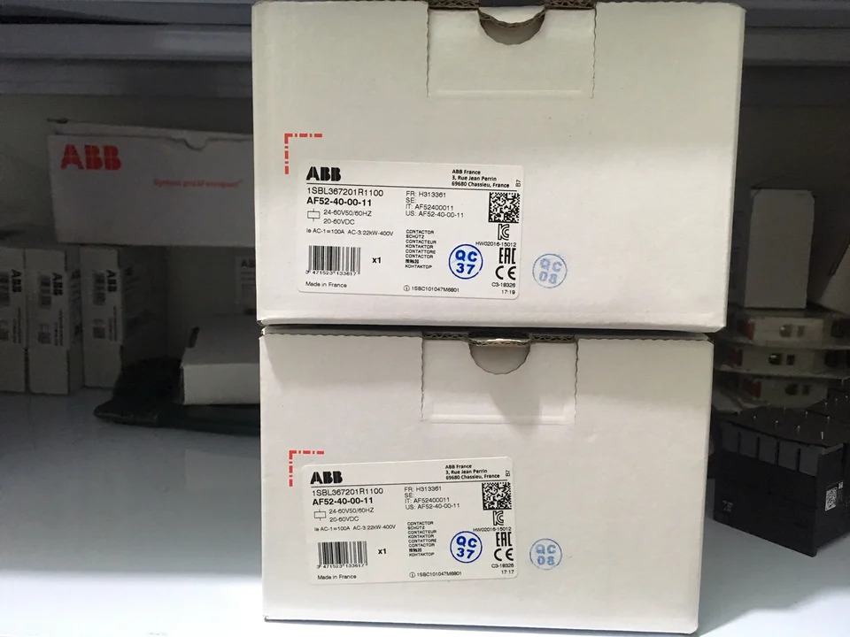 오리지널 ABB 접촉기 AF52-40-00-11 AE50-40 교체 코일 24-60V 신