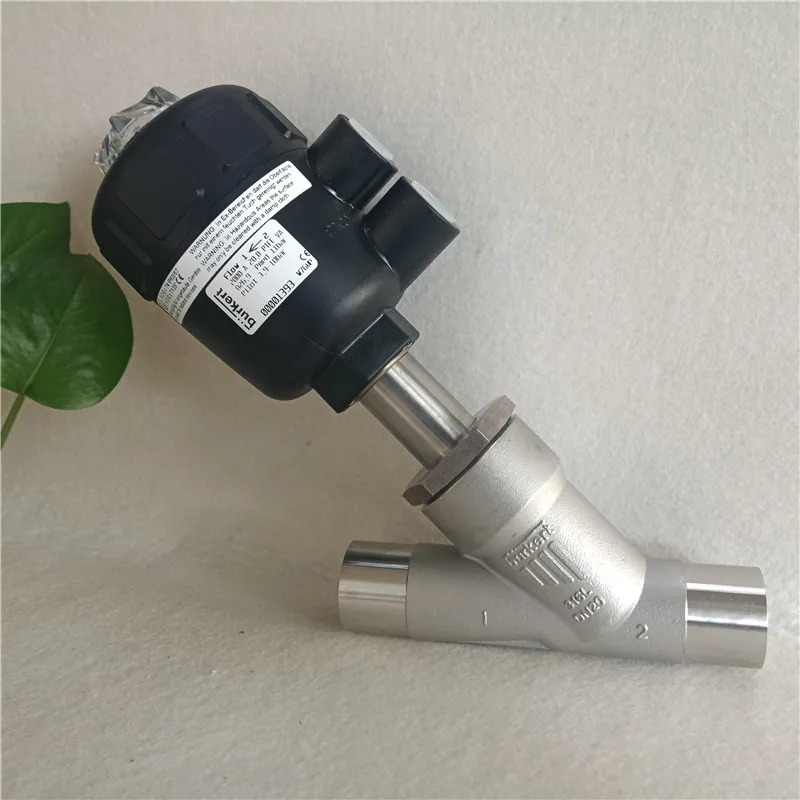 Burkert2000 앵글 시트 밸브 ISO 용접 버전 DN15 20 25 32 40 50 65 PN25 180