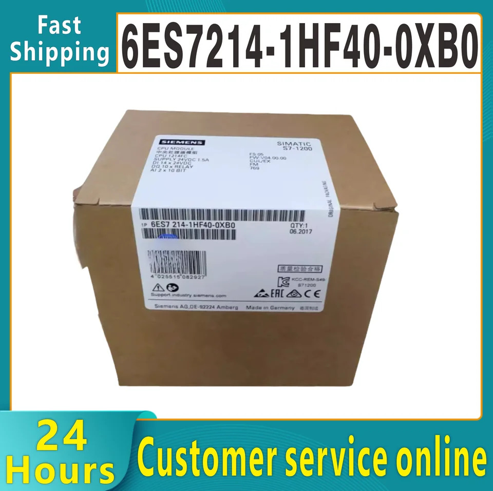 오리지널 S7-1200 CPU 컴팩트 6ES7214-1HF40-0XB0 12146ES72141HF400XB0
