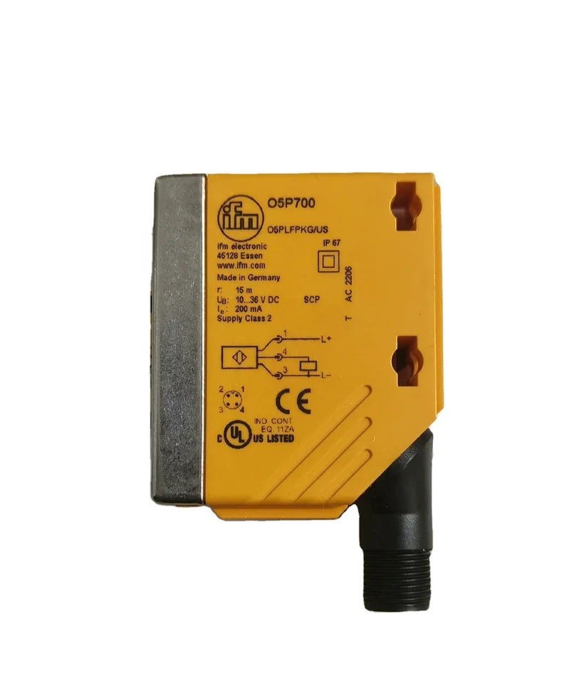 IFM 센서 IP67 M12 적색광 범위 프리즘 반사경 15M PNP 레트로 반사 O5P700