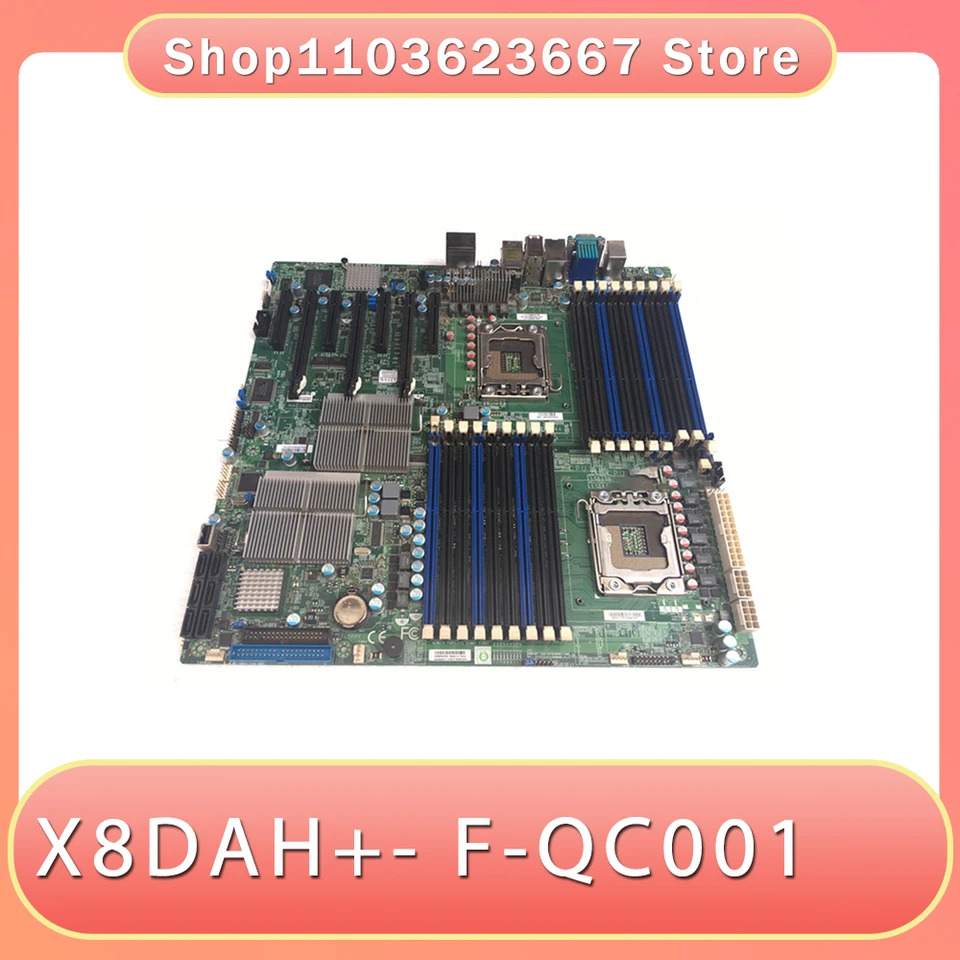 마이크로 전듀얼 채널 1366 핀 서버 워크스테이션 마더보드 X8DAH - F-QC001
