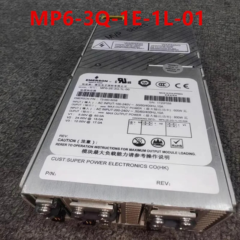 EMERSON전원공급장치 MP6-3Q-1E-1L-01 800W 760-1056 신