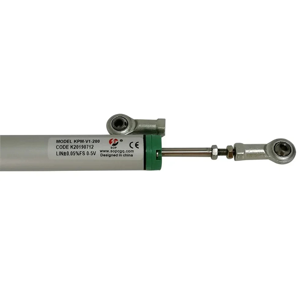 KPM 소형 선형 위치 센서 어안 끝 2 개 200mm 0-5V