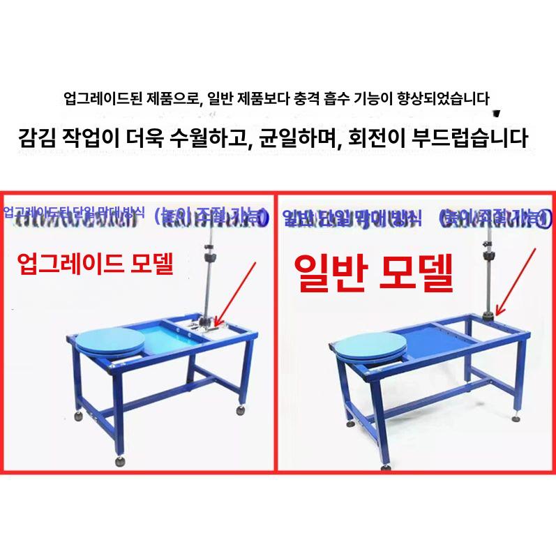포장 회전판 택배 작업대 박스 랩핑 돌림판 테이핑 파렛트 패킹 기계 철제 무지 - 상세 이미지 5