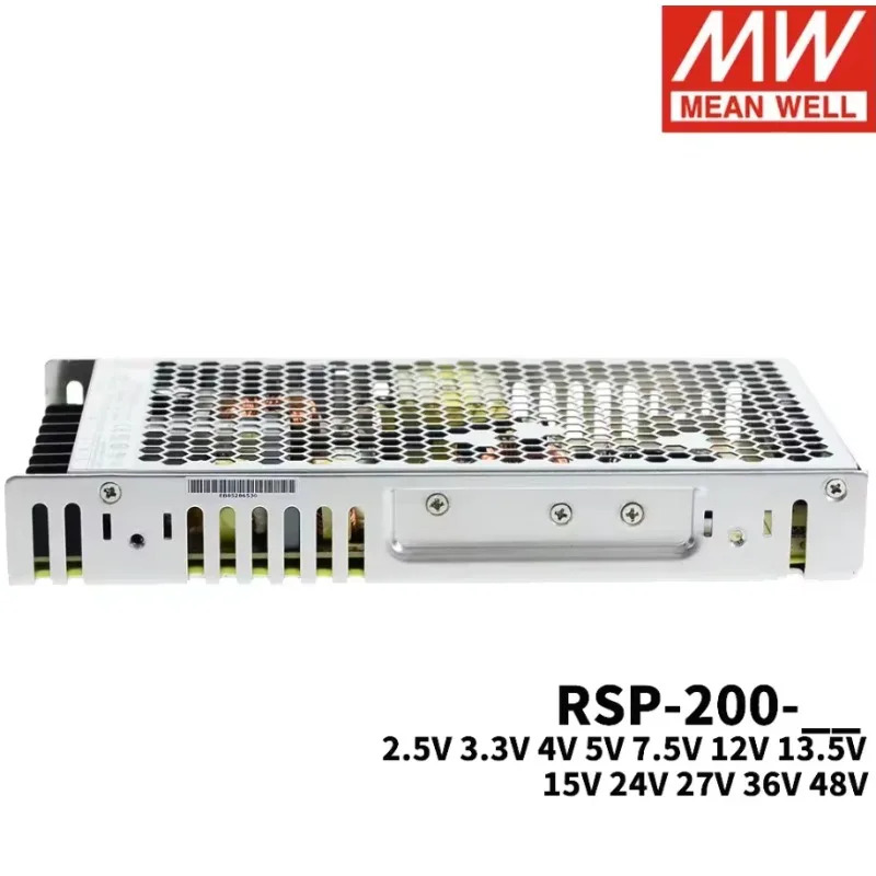 MEAN WELL RSP-200 시리즈 RSP-200-5 RSP-200-12 RSP-200-24 RSP-200-27 RSP-200-36 RSP-200-48 200W 스위칭 전원공