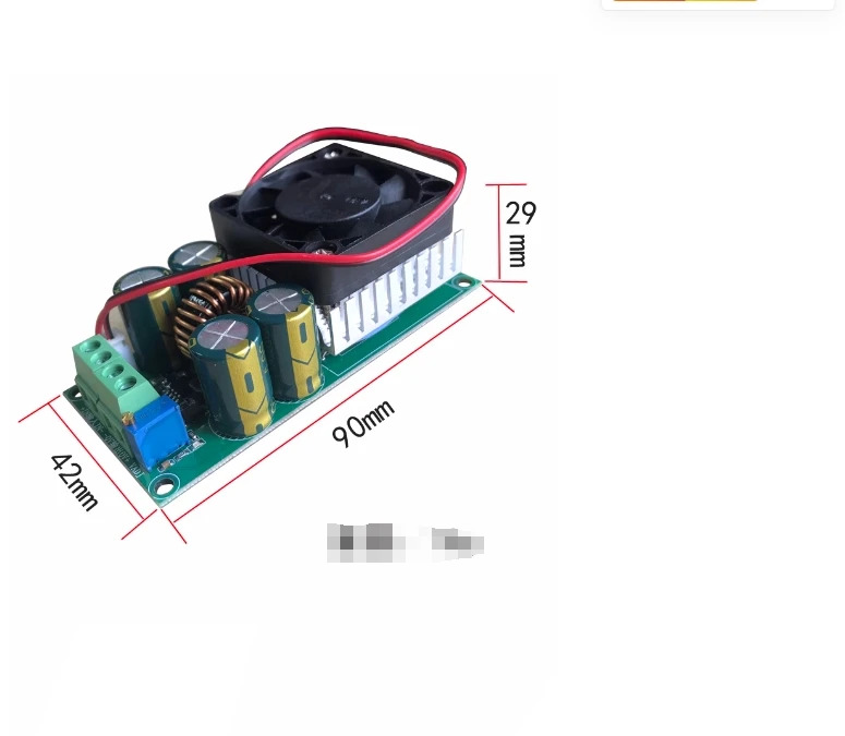 Lootie tools 고전력 조정 가능전압 감소 모듈 DC25-120V to DC1.2-35V DC 10A