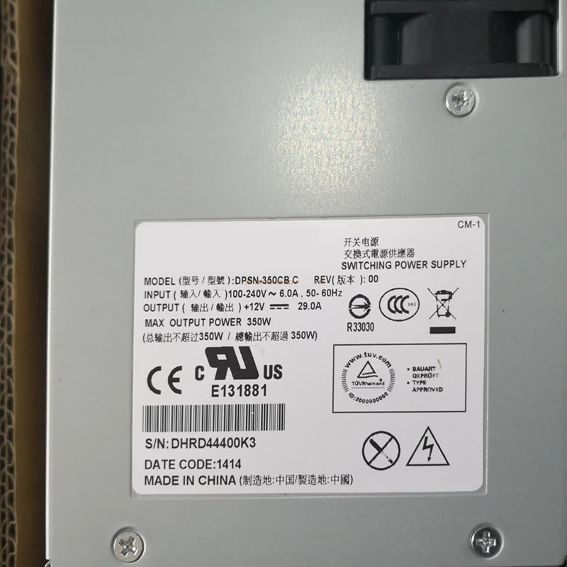 델 S4810P 8024F 350W 전원공급장치 DPSN-350CB G 023TW3 E 08V2MX CPSU 신