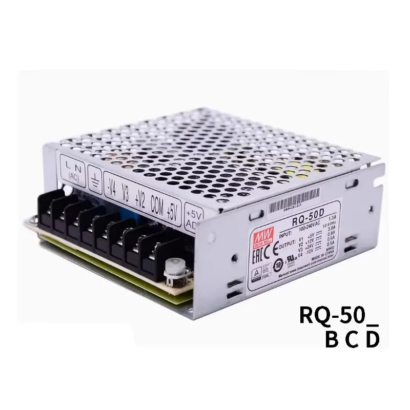 MEAN WELL RQ-50D 5V3A12V0.9A24V0.9A-12V0.5A 4방향 스위칭 전원공급장치 50W 4개 그룹