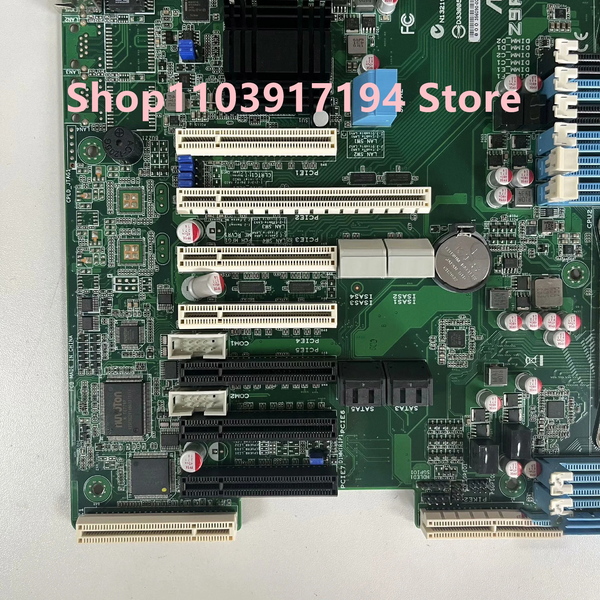 ASUS호환 Z9PR-D12 양방향 서버 마더보드 4 포트 풀 기가비트 네트워크 7pcie 인터페이스