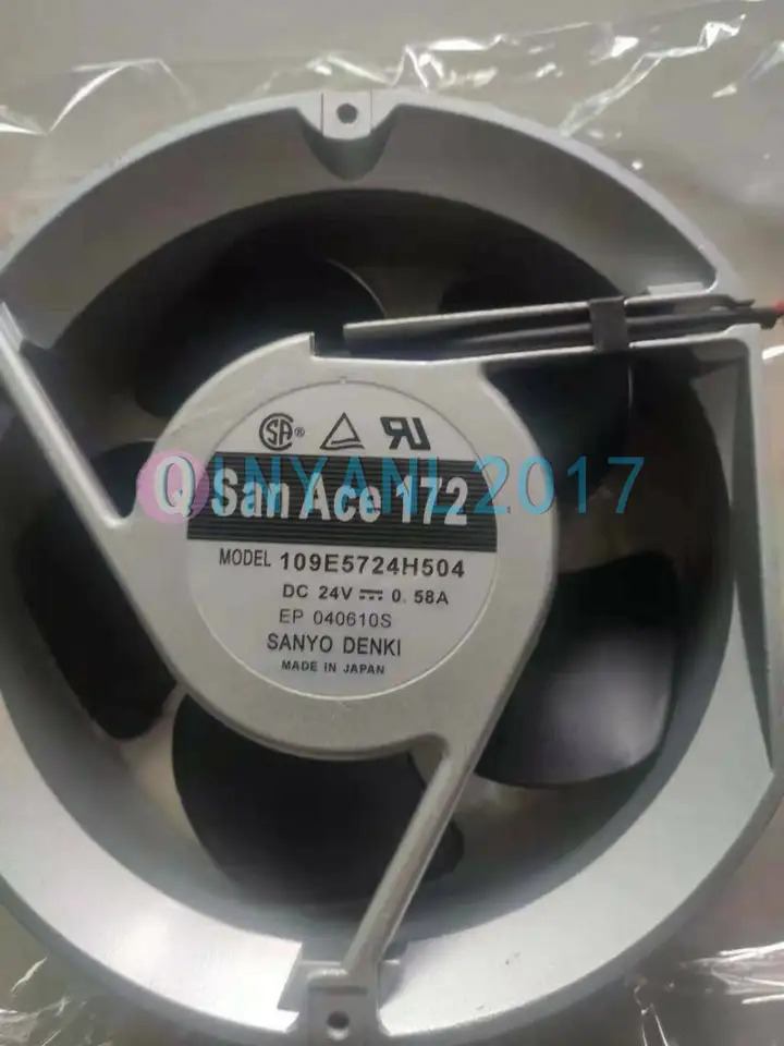 ONE SANYO 냉각팬 109E5724H504 DC 24V 0.58A 172x150x51mm 17cm 3핀 신