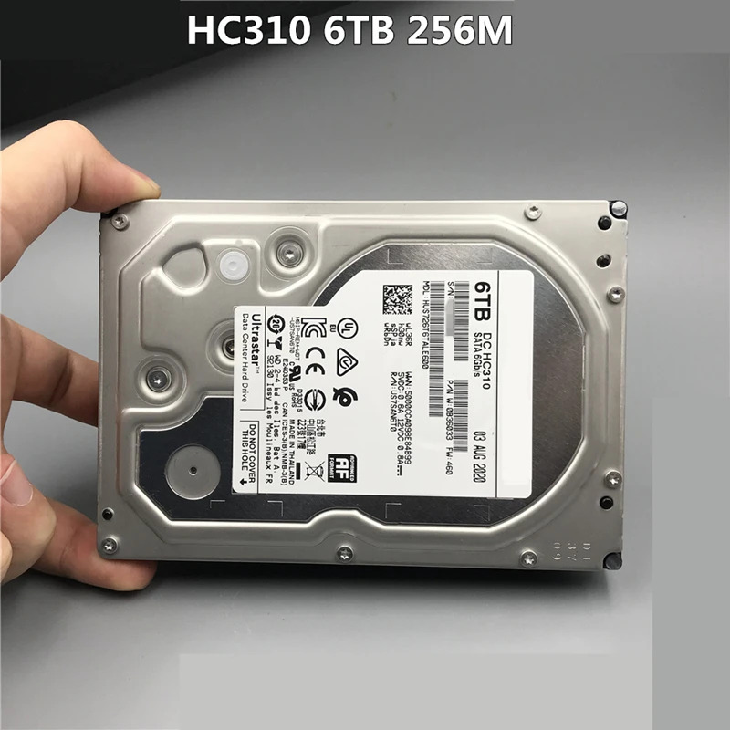 엔터프라이즈 내부 HDD오리지널 HDD WD 6TB 3.5 인치 SATA 6 Gb/s 256MB 7200RPM HUS726T6TALE600 신