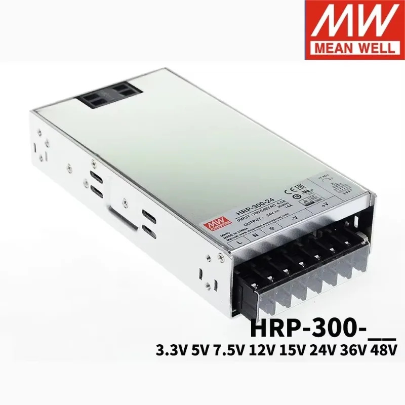MEAN WELL HRP-300 HRP-300-24 24V 14A 300W 단일 출력PFC 기능 스위칭 전원공급장치 포함