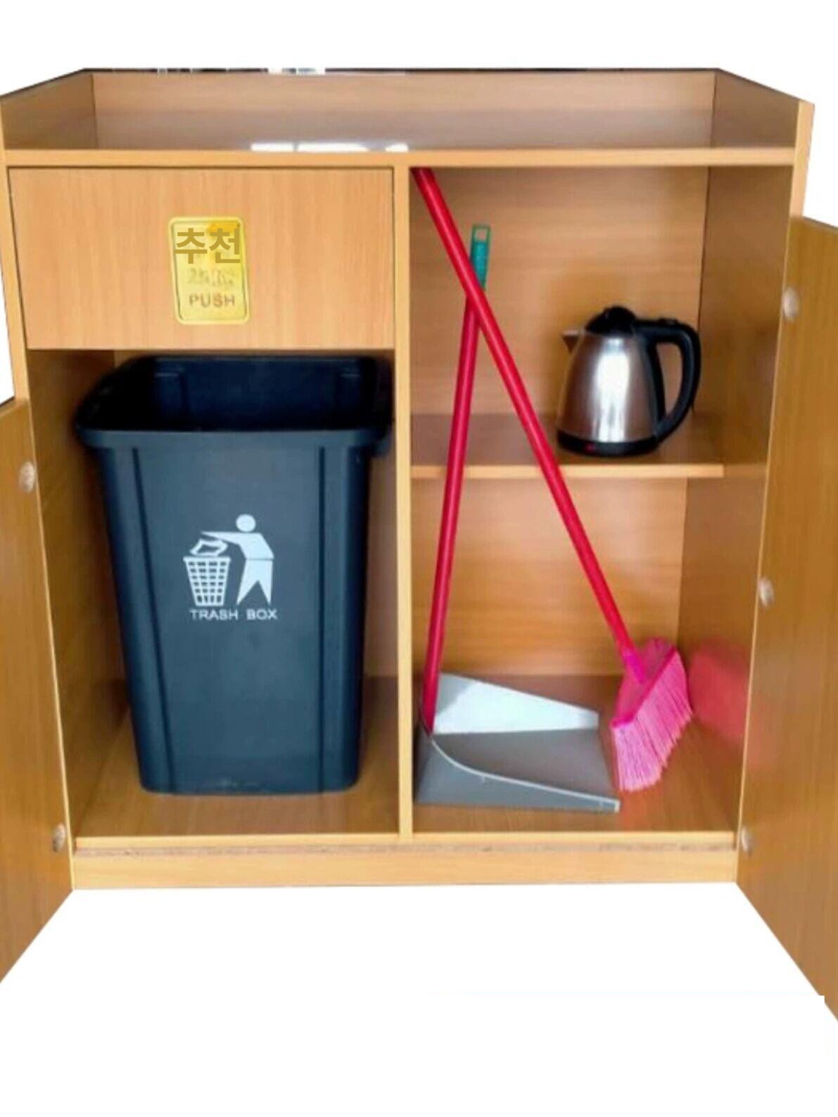 카페 서비스테이블 수납장 조립 퇴식대 분리수거함 반납대 업소용 매장용 셀프 정리대 - 상세 이미지 2