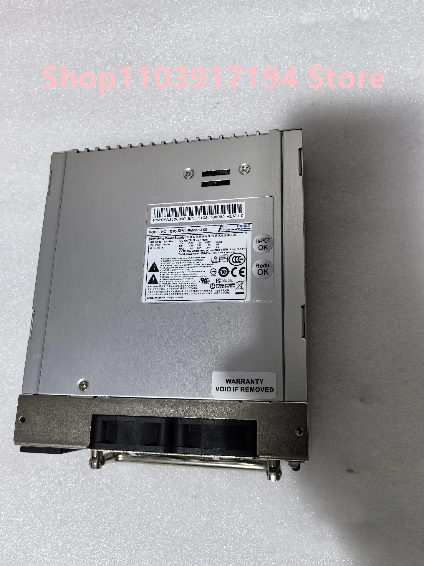 FSP RM-3514-00 RM-4514-00 어레이 캐비닛 전원공급장치 350W