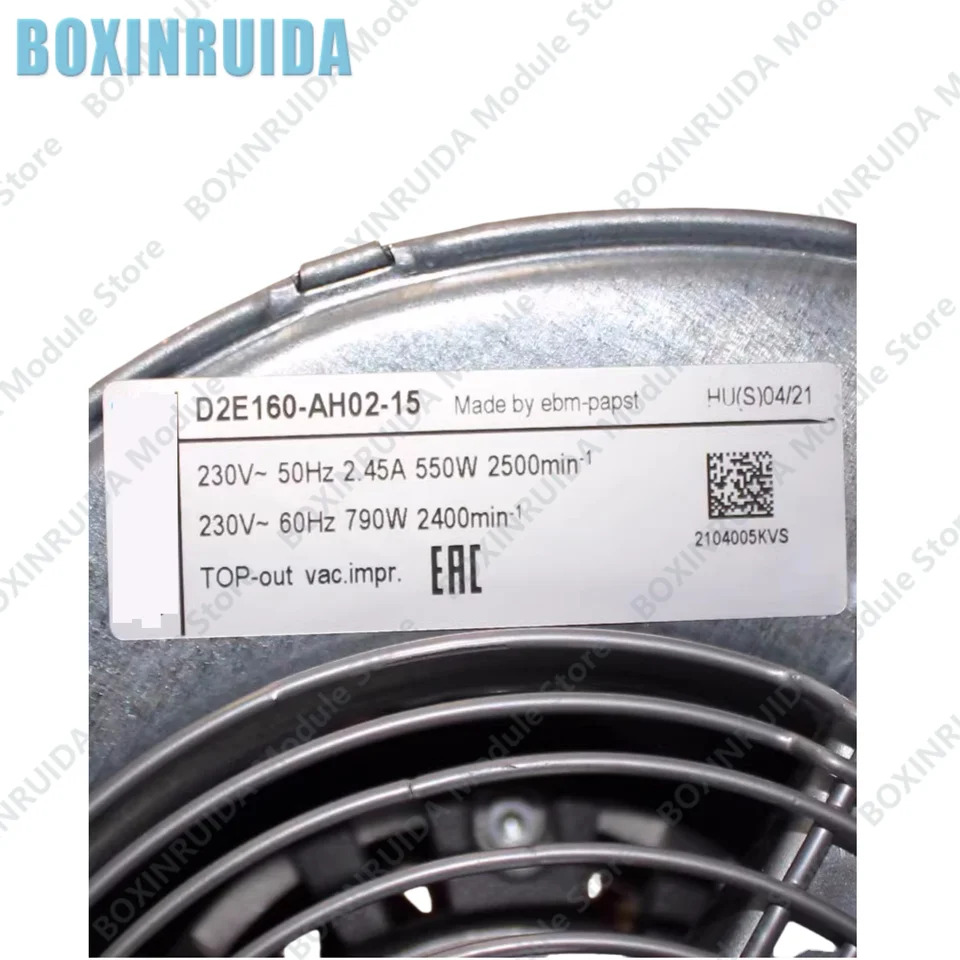 오리지널 D2E160-AH02-15 주파수 변환기 냉각팬 550W 230V
