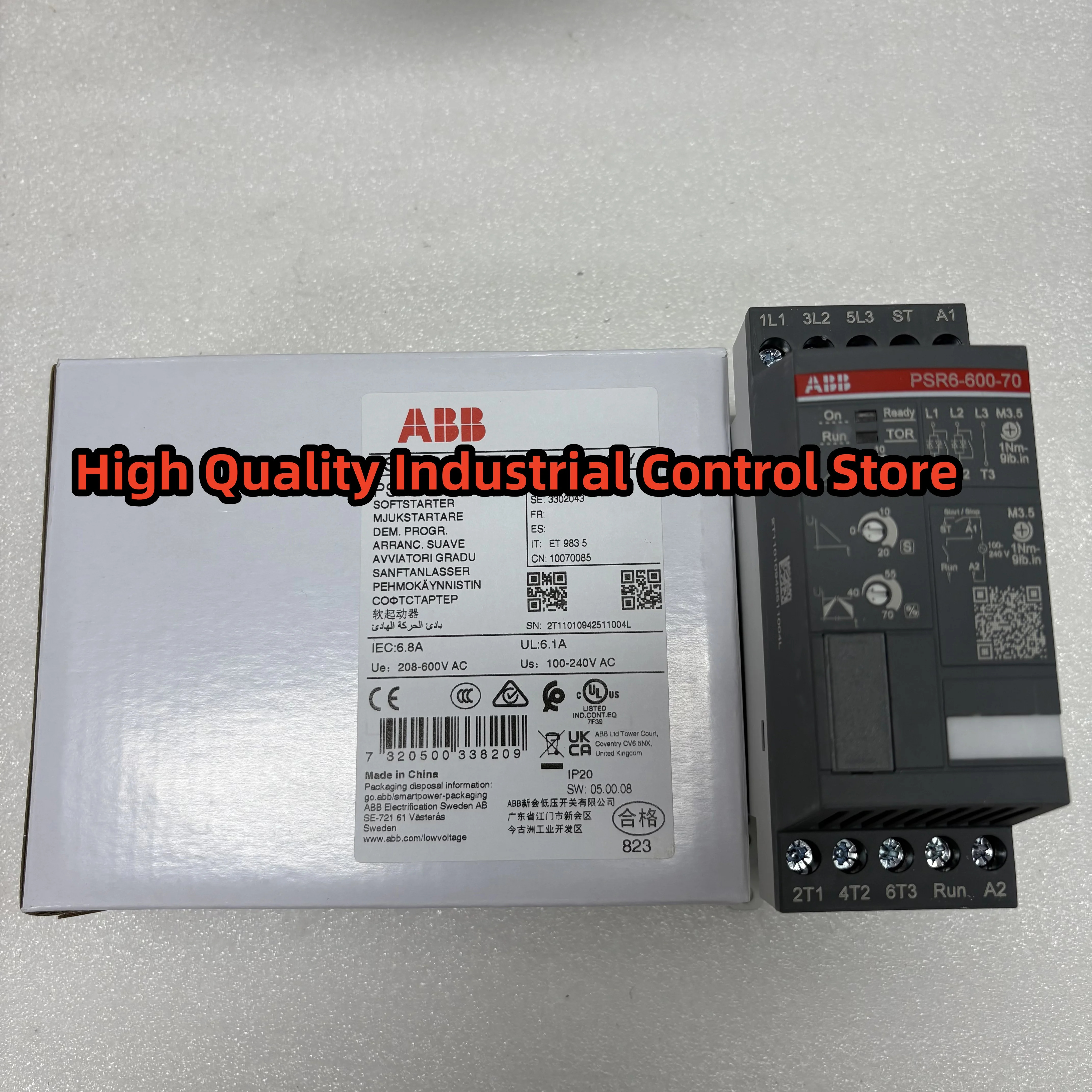 PSR6-600-70 1SFA 896104 R7000 소프트 스타터 원본