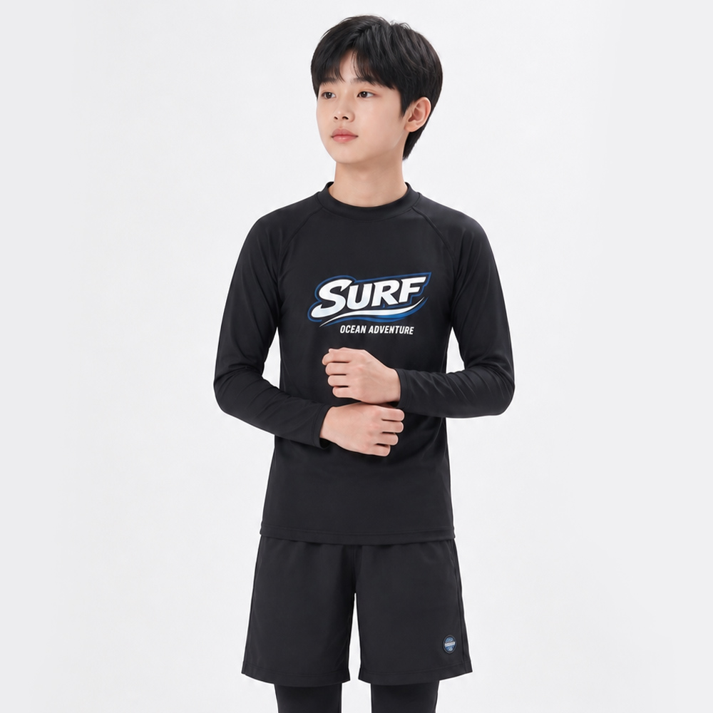 오르웨인 남아 래쉬가드 세트 주니어 생존수영 3종 SURF 이미지 6