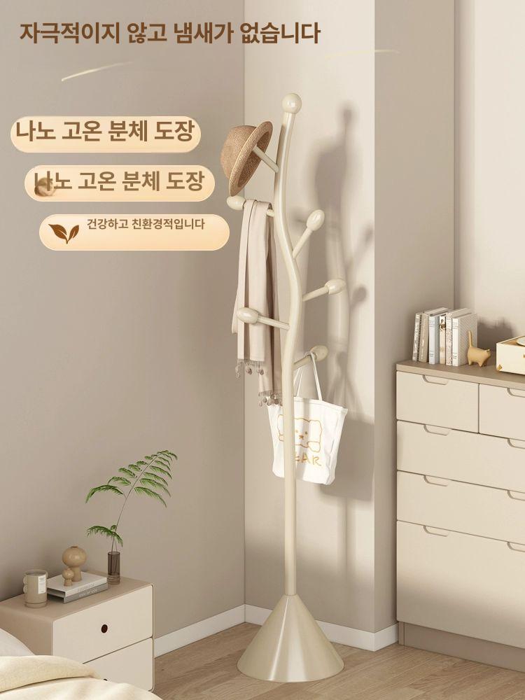 옷걸이 스탠드형 철제 조립식 행거 현관 드레스룸 거실 인테리어용 수납 미니행거 - 상세 이미지 4