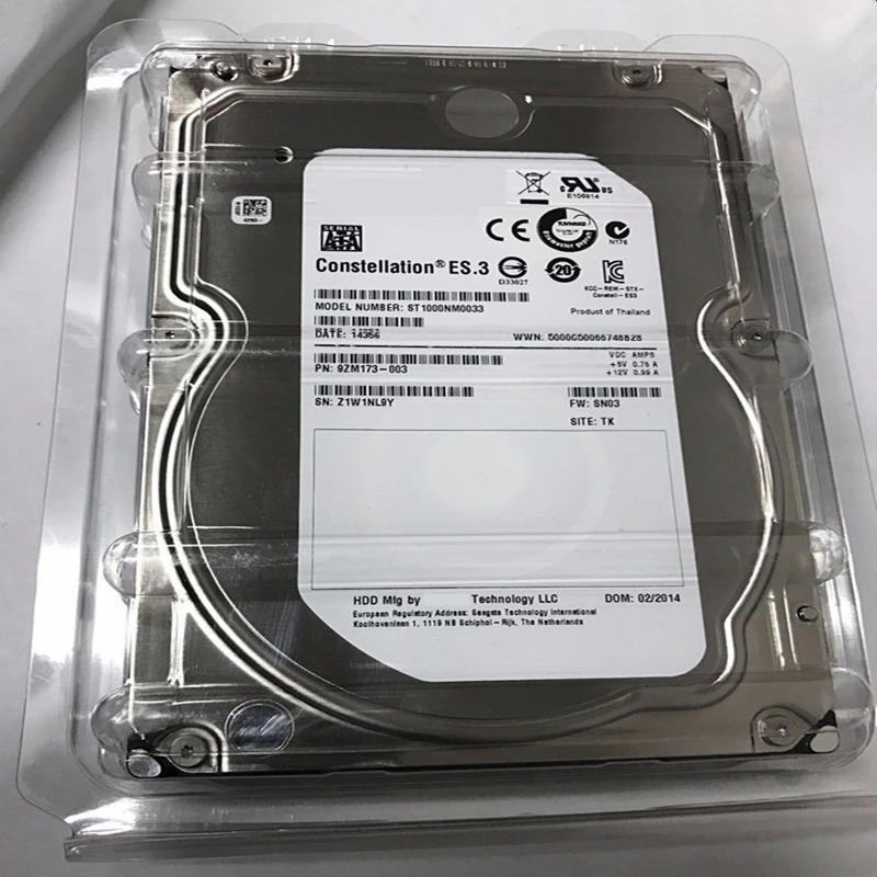 씨게이트오리지널 HDD 내부 엔터프라이즈 ST1000NM0033 1TB 3.5 인치 SATA 6 Gb/s 128MB 7200RPM 신
