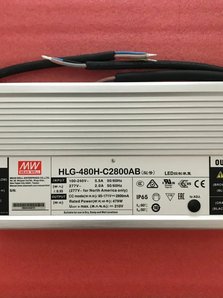 Mingwei 스위칭 전원공급장치 HLG-480H-C1400AB C1750AB C2100AB C2800AB C3500AB