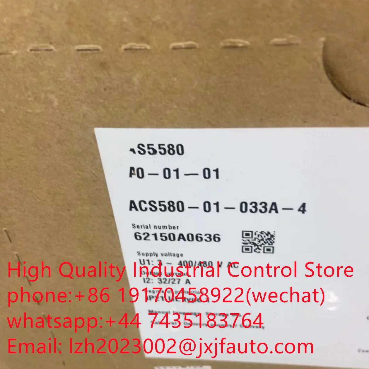 ACS580 시리즈 VCS580-01-02A7-4 납품 3ABD50000038937