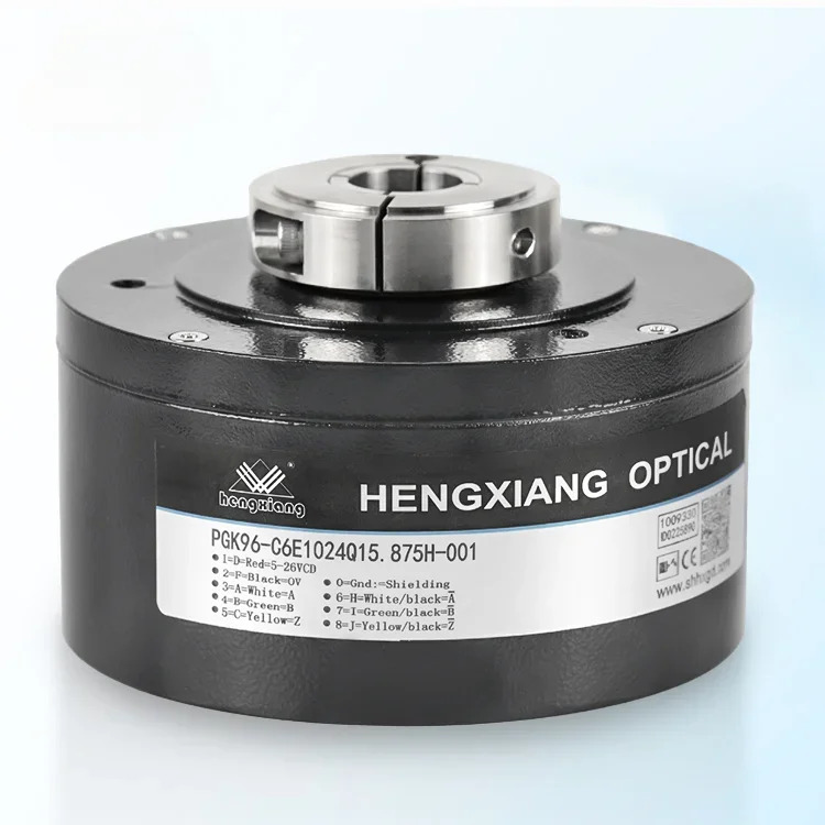 Hengxiang canopen 로터리 인코더 1024 ppr PGK96 15.875mm 홀 위치 자동차 IP67