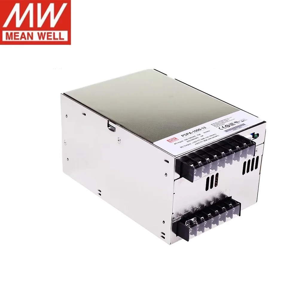 MEAN WELL PSPA-1000 시리즈 12V 15V 24V 48V DC 1000W 단일 출력 스위칭PFC 병렬 기능 전원공급장치 포함