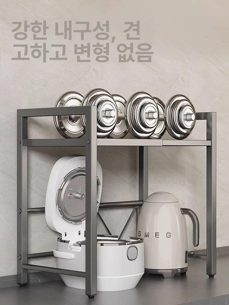 전자레인지 선반 원룸 수납 거치대 주방 렌지대 다용도 정리 보관함 - 상세 이미지 5