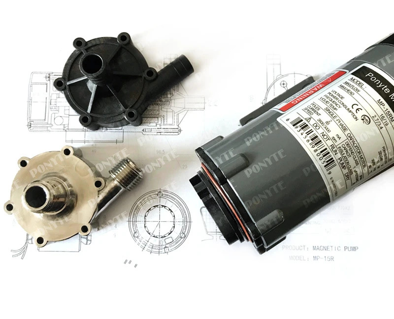 브러시리스 마이크로 워터 마그네틱 순환 오일 펌프 MP-15RM V 24V