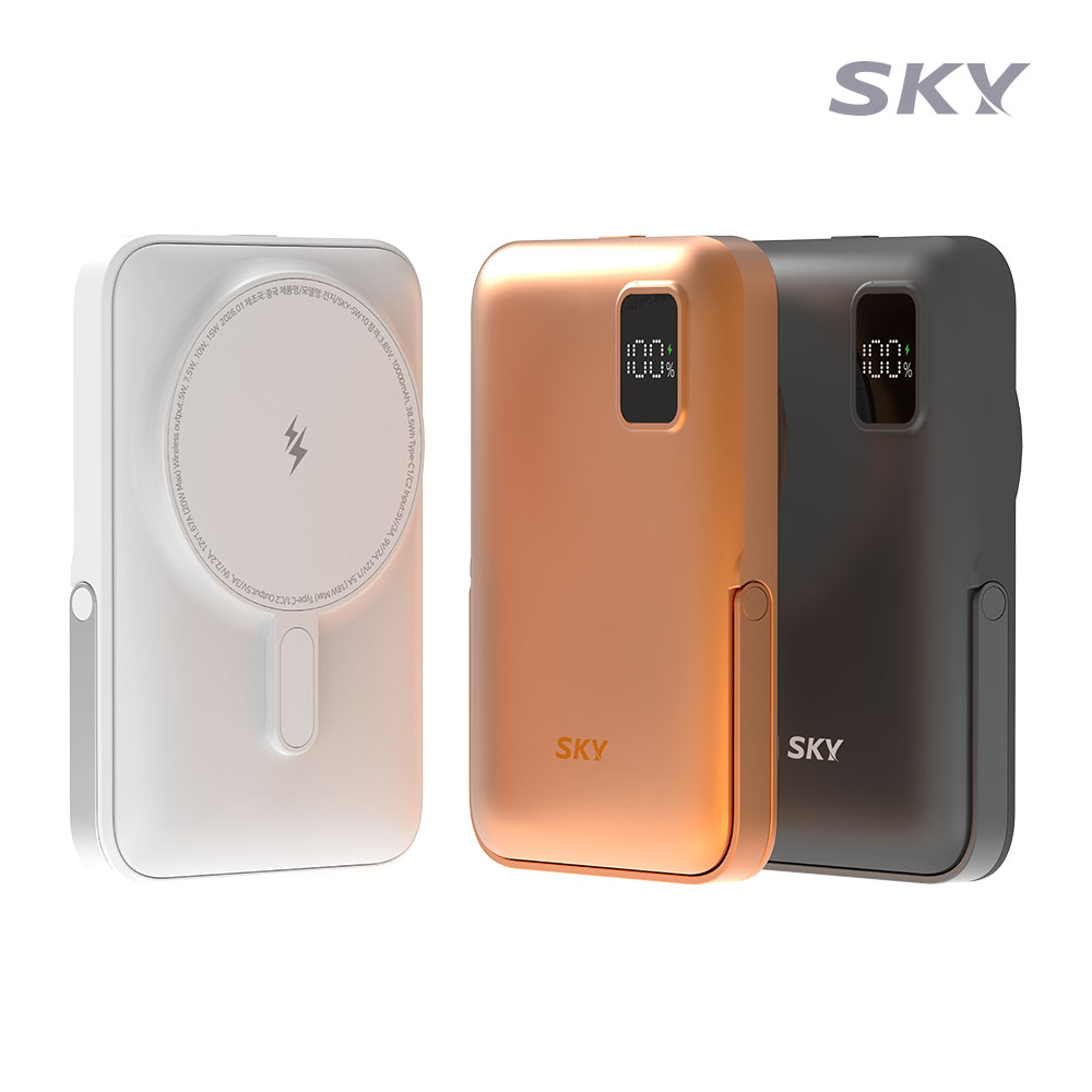 스카이 필 솔리드 맥세이프 10000mAh PD20W 반고체 보조배터리 오렌지 - 상세 이미지 3